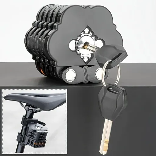 Best-selling Baota Folding Lock Alloy Steel Anti-Hydraulic Cutting 840mm Extended Chain Waterproof & Rustproof Portable Lock Universal Anti-Theft Device for Bicycles, E-Bikes & Motorcycles