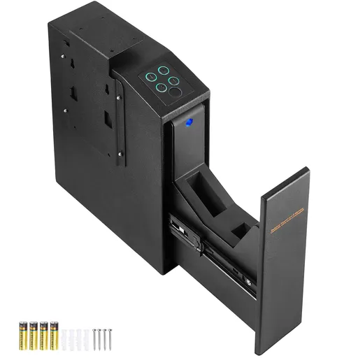 Mounted Gun Safe for Pistols Biometric Gun Safe 3 Access Ways 1 Pistol