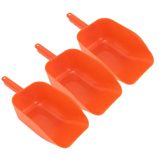 3pcs Plastic Feed Shovel Handheld Feeding Scoop Feed Ladle Portable Feeding Tool for Livestock Poultry