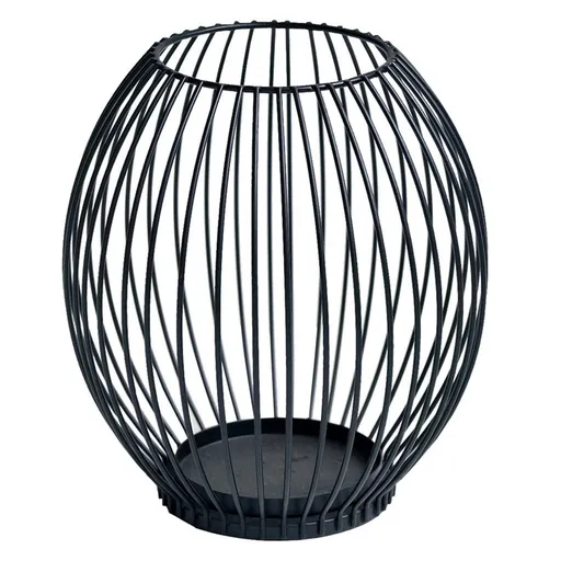 Large iron Candle Holder - Outdoor Lanterns for Patio - Iron Candle Holder - Decorative Candle Holders for Pillar Candles - Table Candles Holders Decor - Iron Candle Stands - Candles Holder