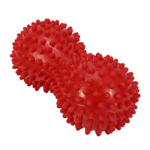 Double Peanut Massage Lacrosse Ball, Spiky Therapy Ball for Leg Back Shoulder Muscle Release Relief Deep Tissue Massage