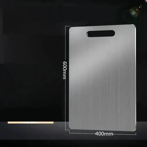 Dual-Sided Stainless Steel Chopping Board - Hygienic & Durable Kitchen Cutting Board for Meat, Veggies & More(40*60cm)