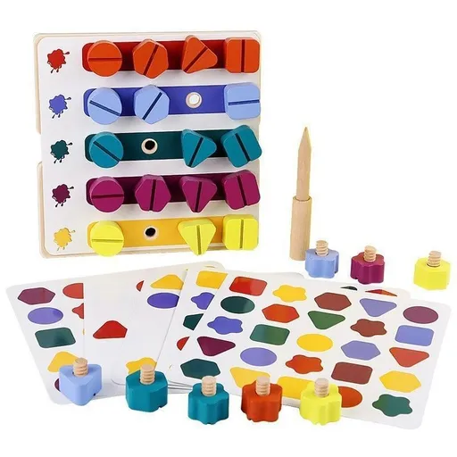 wooden toolbox, animal themed toy, building set, kids construction toy, fine motor skills, creative play, educational toy, birthday gift, Children's Day gift, Australian toy - Multi - Size 12