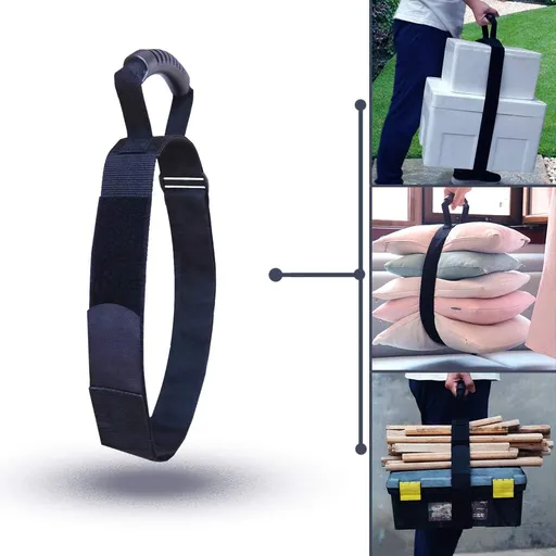 Heavy Duty Luggage Strap Holder for bulky items with XL handle Tie Down Adjustable strap Cinches Tight a secure grip Max load 155 lbs Ideal for large items when traveling