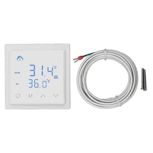 Electric Underfloor Heating Thermostat LED Display High Accuracy 16A Temperature Controller