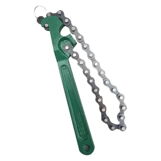 8 Inch Heavy-Duty Ratcheting Chain Wrench Reversible Oil Filter Tool Pipe Fittings Tools Adjustable chain pliers