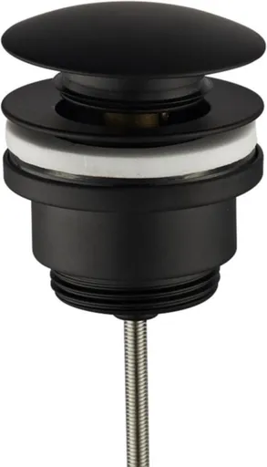 Bouchon de vidange de luxe Click 1¼ "noir matt