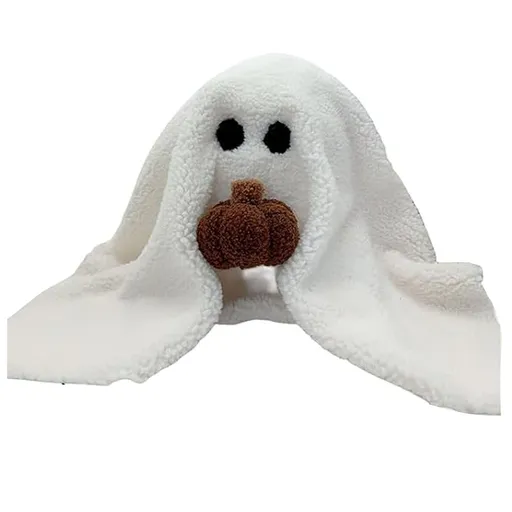 Ghost with Pumpkin Pillow Cute PP Cotton Stuffed Ghost Throw Pillow for Festive Party Haunted House Decor