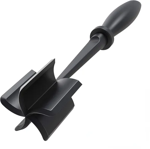 Meat Chopper, Hamburger Grinder, Premium Heat Resistant Smasher for Ground Beef, Burger Grinder Nylon Potato Mix Tool, Meat & Poultry Tenderizers-Black