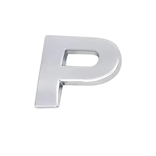 A-Z Alphabet Letters Car Sticker Self Adhesive Auto Badge Emblem 3D Chrome Good - P