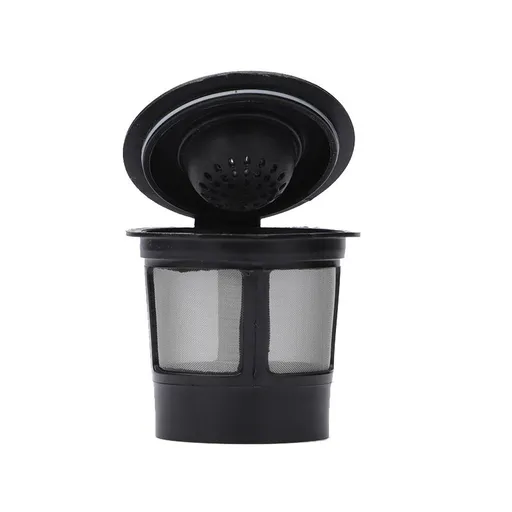 3PC Black Reusable Cups for Coffee Makers - Universal Fit Refillable Coffee Filters