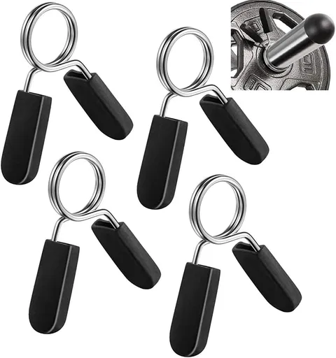 Halter Clips 4 Pack 25mm - Halter Rings Suitable for Smooth Halter Grips or Standard Weight Lifting Bars