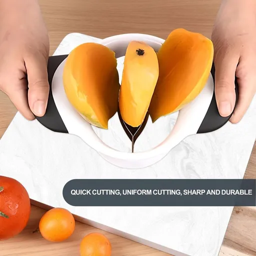 Stainless Steel Fruit Cutter Divider for Mangoes and Soft Fruits Effortless Kitchen Tool Easy to Clean User-Friendly Design Versatile and Durable