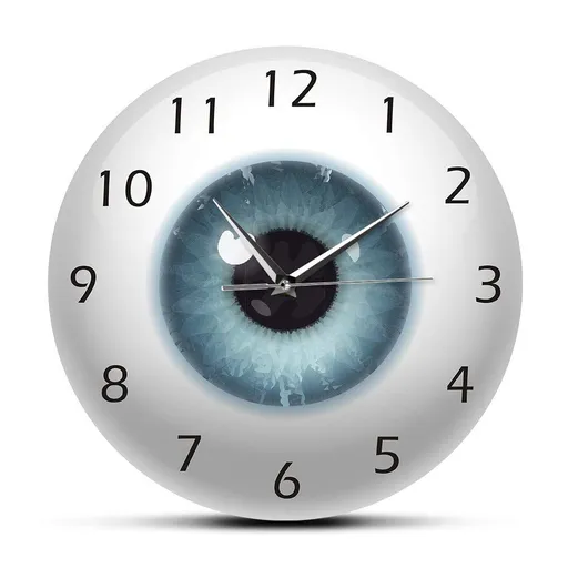 Pupil Core Sight View Ophthalmology Silent Wall Clock Battery Operated Quartz 12inch All Seeing Human Body Anatomy Novelty