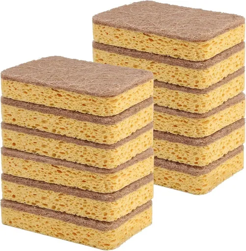 12 Pack Natural Sisal Dishwashing Sponges