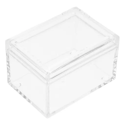 Clear Acrylic Tea Bag Organizer with Smooth Edges, Lightweight Storage Box for Kitchen, Office, and Home Use