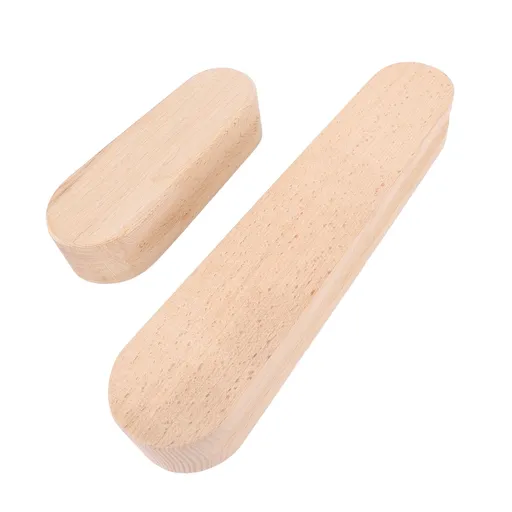 2Pcs Tailor Clappers 7in 12in Double Side Grooved Wood Clappers Sewing Tools for Pressing Seams Quilting Hemming