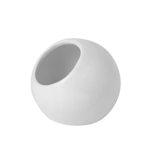 Anti-Splash Ceramic Parrot Feeder Bowl White（Pack of 1）- Gnaw-Resistant Bird Food Dish with Stable Base, 150ml Capacity, Smooth Glaze Finish for Small Birds