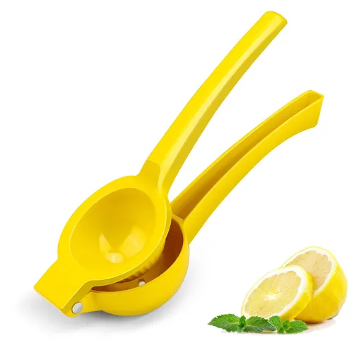 Yellow Lemon Squeezer - Metal Manual Hand Juicer Tool, Lemon & Lime Squeezer,Kitchen Tools for citrus juicer & Dishwasher Safe