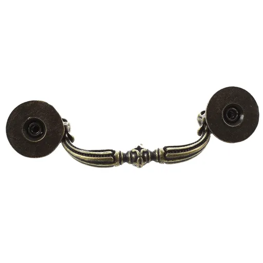 Vintage Drop-Down Bail Pull Handles Hole Center Antique Bronze Down Bail Cabinet Pulls with Mounting Screws