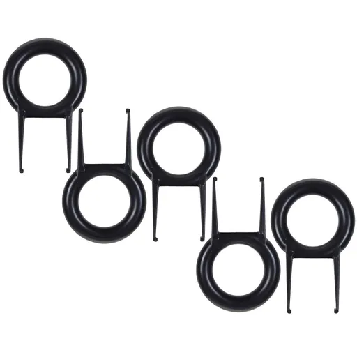5Pack Black Color Rounded Key Puller Keycap Puller/Key Cap Remover Tool for Mechanical Keyboard （black）