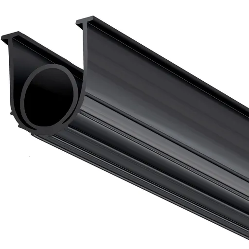 Garage Door Seals Bottom Rubber, U Shape +O Ring Combination Garage Door Bottom Weather Seal, 10ft Weatherproofing Garage Door Seal, 5/16 inch T-ends and 3 3/4 inch Width, for Doors, Black