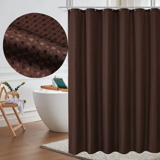 Shower Curtain Or Liner Fabric, Soft Hotel Quality Cloth Shower Liner, Light-Weight & Machine Washable Bathroom Curtains