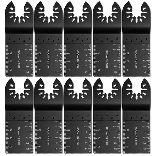 10 Pcs High Carbon Steel Saw Blades, 34 mm