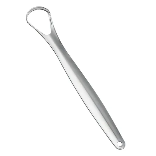 Orku Stainless Steel Tongue Scraper - Oral Hygiene Cleaner Silver