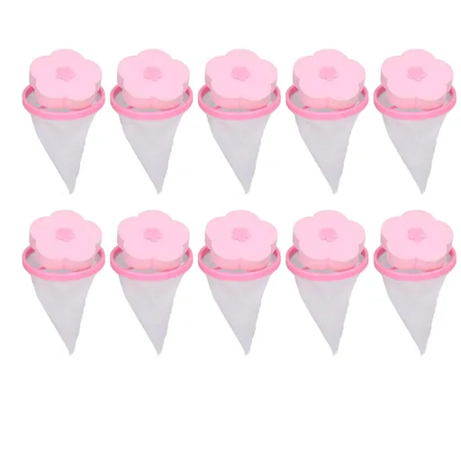 Washing Machine Filter Bag Floating Reusable Laundry Hair Mesh Remover for Pulsator Washer 10pcs Type A