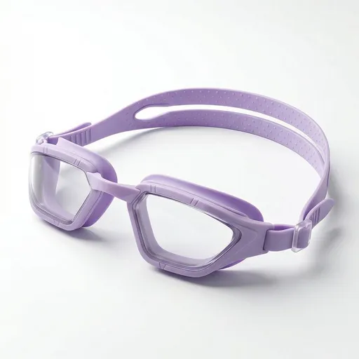 Adult swimming goggles with nano anti fog and waterproof high-definition goggles,Light purple