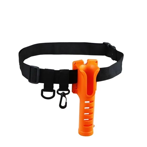 Adjustable Fishing Rod Socket Lightweight Poles Tube Mount Bracket Socket Accessories Easy Installation（Orange box with belt included）