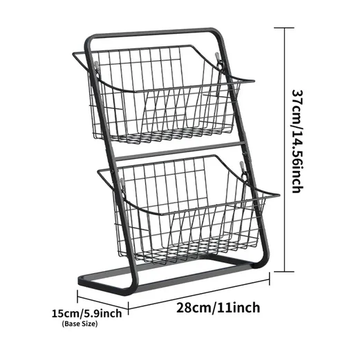 Kitchen Countertop Storage & Snack Rack