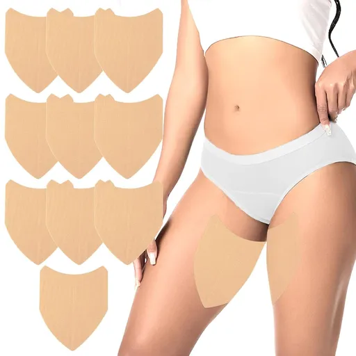 10 Pcs Thigh Friction Pads,Self Adhesive Thigh Supports Anti Chafing Tape for Women Thigh