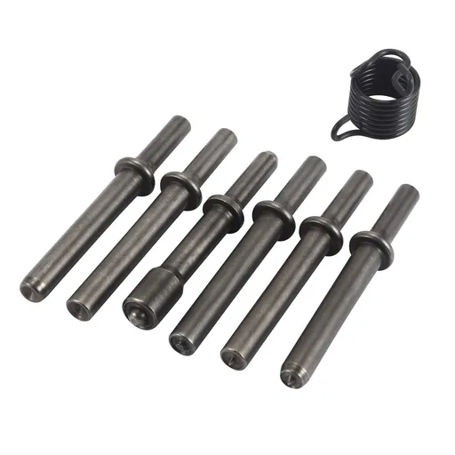 7 Pcs Heavy Duty Smoothing Pneumatic Air Rivet Hammer Tools Steel Air Hammer Chisel Pneumatic Hammer for Hollow Solid Half-hollow