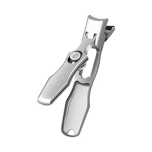 Nail Clipper, Portable Ultra Sharp Nnail Clippers, Nail Clipper Set, Anti Splash Nail Clipper for Women and Men (Silver)