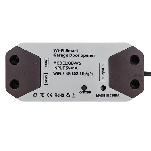 Smart Garage Door Opener WiFi Remote Control Black Gray