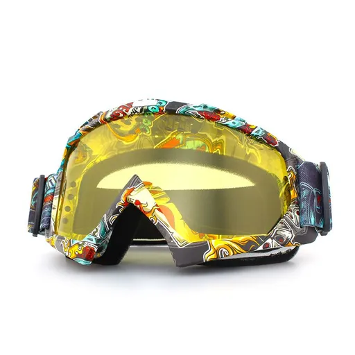 Motorcycle Dirt Bike Goggles, Motocross ATV Riding Goggles with Anti-Fog Lens