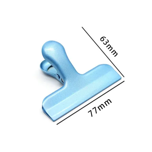 5 Pack Stainless Steel Chip Bag Clips Covered with Silicone - NO More Sharp Edges - Color Coded for Food Bags - Air Tight Seal