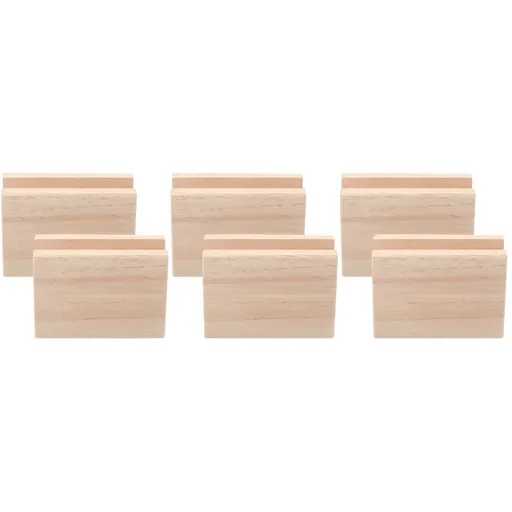 6 pcs Wood Risers Bed Risers Heavy Duty Furniture Lifter Table Sofa Legs Heightening Pads