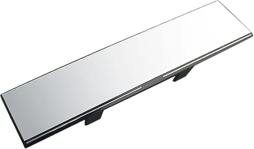 11.8" Car Interior Rear View Mirror, Clip on Rectangular Wide Angle Rearview Mirror for Car, SUV, Truck, Van Blind Spot Reduce (Flat)