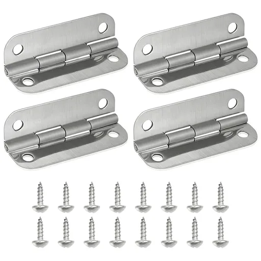 Rustproof Stainless Steel Cooler Ice storage box Replacement Hinges Flat Opening Marine Hardware, Insulated Box Repair Kit Matching Igloo Cooler Hinges Replacement And Cooler Hinges Sets
