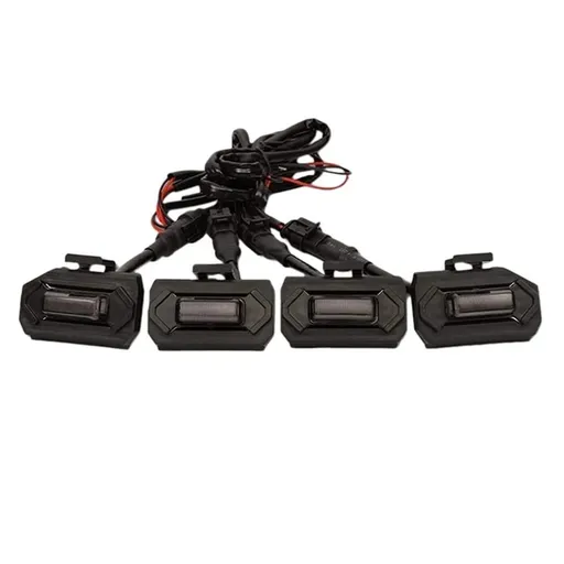 Car Grille Light, 4pcs LED Grille Decoration Lights Grille Lights With Fuse Assembly Front Grille Lighting Assemblies Kit