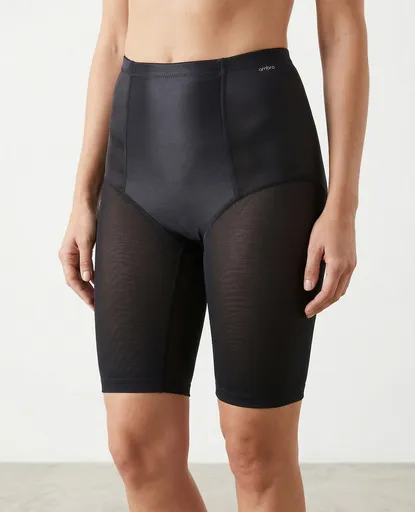 Ambra BodySculpt Long Control Shorts in Black (Size 10-12) - Slimming Shapewear