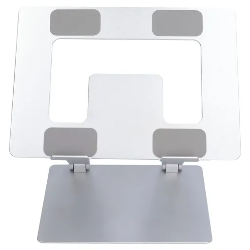 Laptop Stand Collapsible Aluminium Alloy Computer Riser Stand Silver Notebook Support Cooling Holder for Laptop Within 18in
