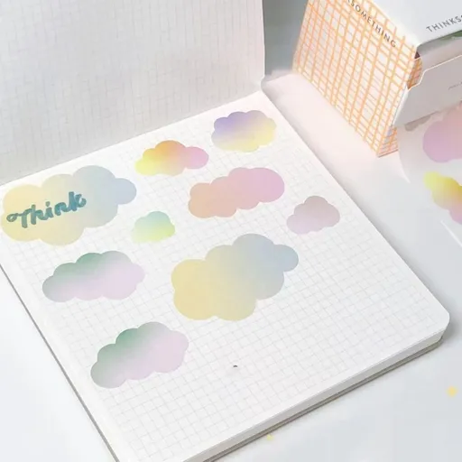 100 Sheets Sticky Notes Paper for Writing Pull Out Notes Paper Memo Pad Reminder on Book Notebook Calender Fridges