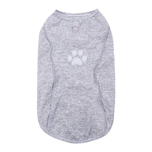 Dog Vest Reflective Traction Buckle Polyester Cotton Size M Dark Gray