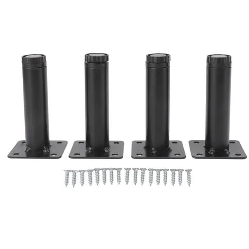 Furniture Legs Adjustable Iron Cabinet Legs Metal Round Sofa Support Foot Adjustable Feet for Kitchen Table