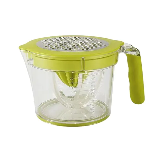 Ergonomic citrus juicer with low maintenance and portable 21 ounce capacity, easy to squeeze manually