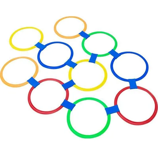 Hopscotch Ring Game for Indoor or Outdoor Use-Fun Creative Play Set for Girls and Boys